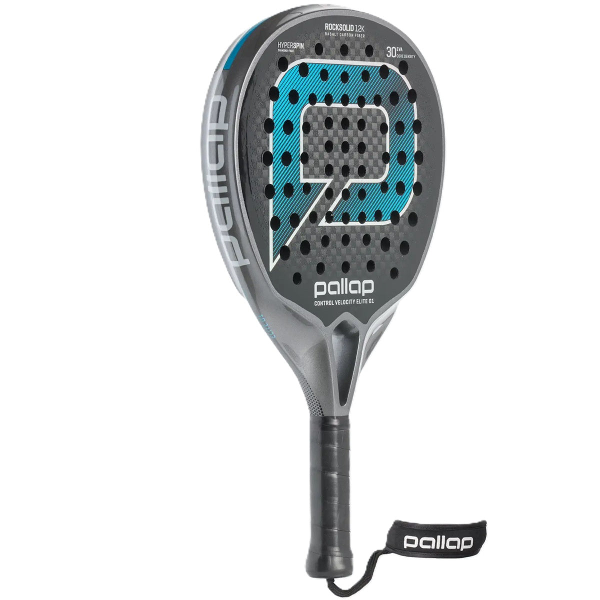 Pallap Control Velocity Elite 01 Padel Racket (Silver/Carbon)
