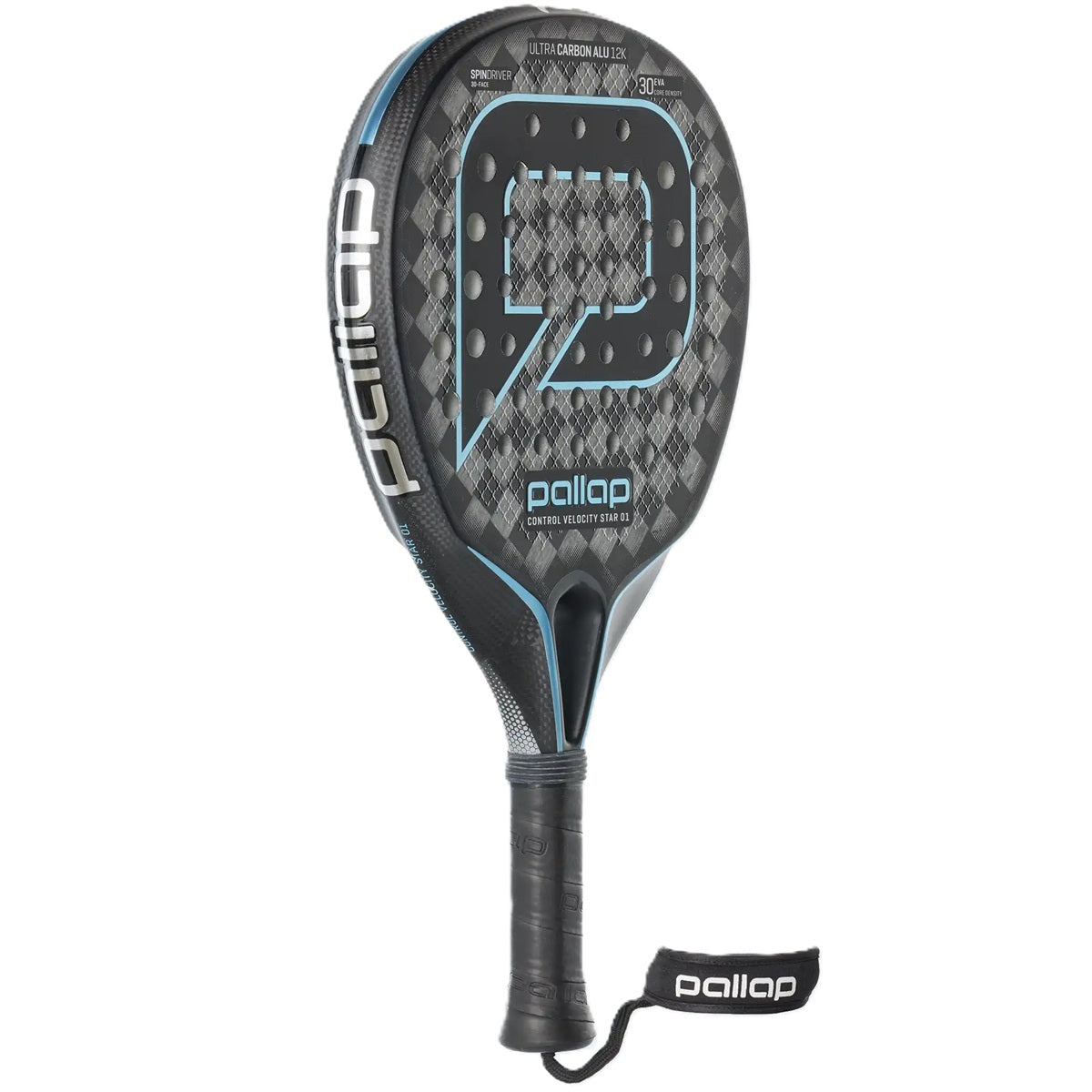 Pallap Control Velocity Star 01 Padel Racket (Silver/Carbon)
