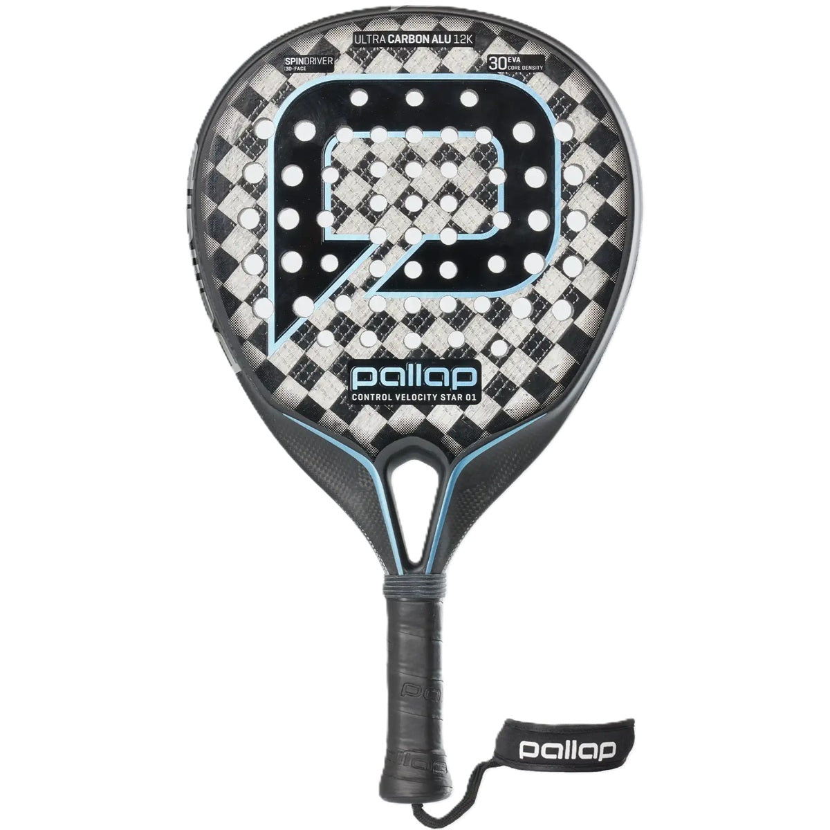 Pallap Control Velocity Star 01 Padel Racket (Silver/Carbon)