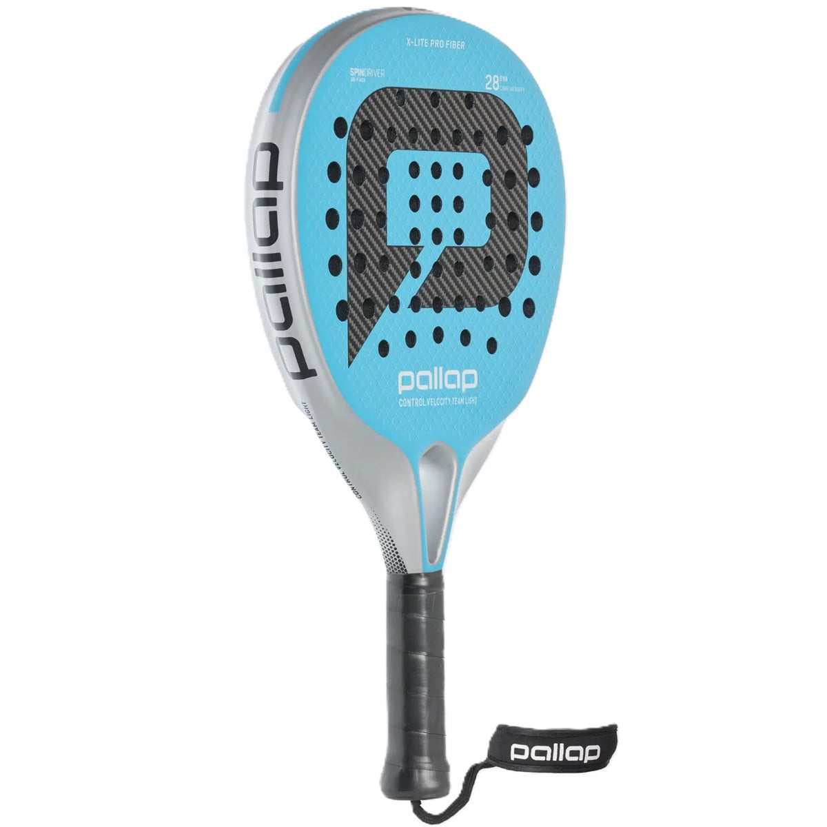 Pallap Control Velocity Team Light 01 Padel Racket (Silver/Blue)