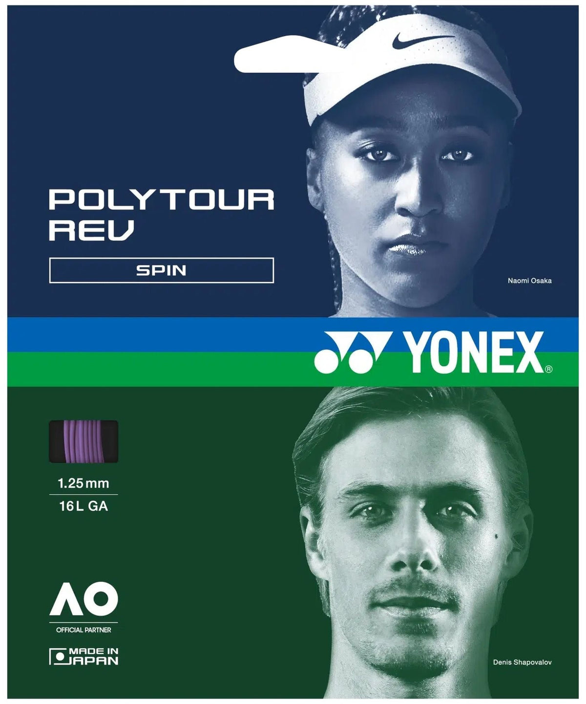 Yonex PolyTour Rev 125 Tennis String (Set)