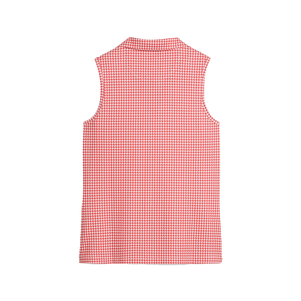 Puma Golf Women's CLOUDSPUN Mono Check Sleeveless Polo