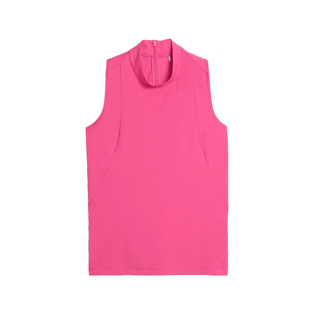 Puma Golf Women's Nylon Sport Sleeveless Mockneck Polo