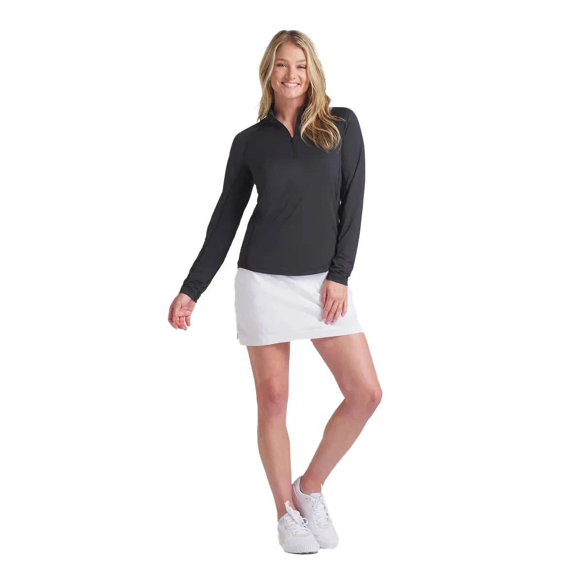 Puma Golf Women's YouV Brrr Solid Golf 1/4 Zip