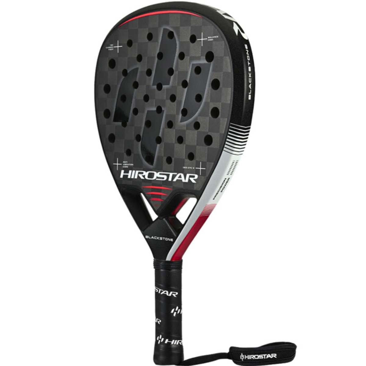 Hirostar Blackstone Padel Racket - Anti-Vibration Bridge