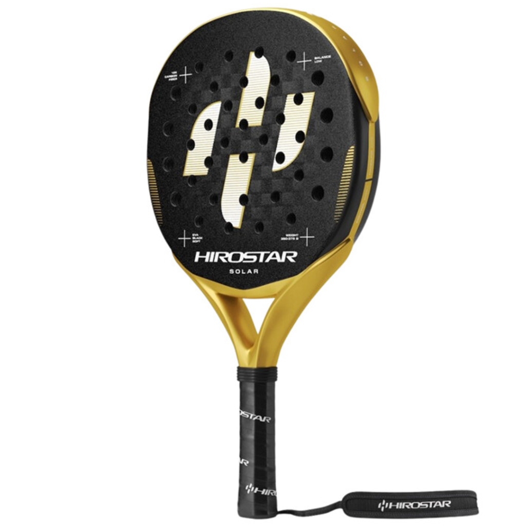 Hirostar Solar Padel Racket - Soft Black EVA Core