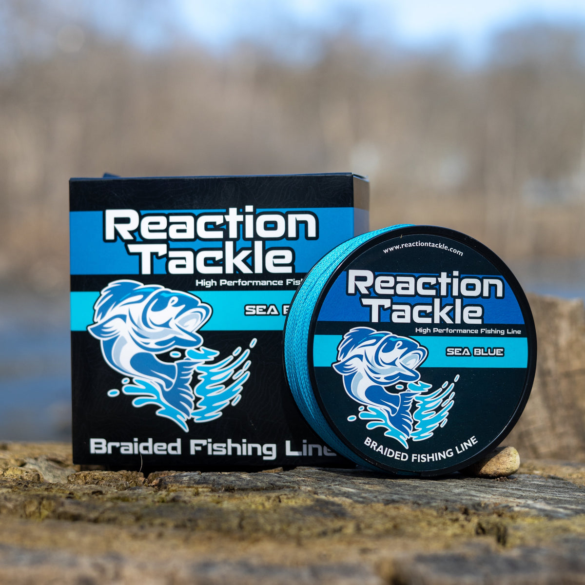 Reaction Tackle Braided Fishing Line - Sea Blue