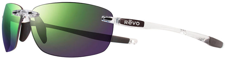 Revo Descend Fold Sports Sunglasses (Crystal/Evergreen)