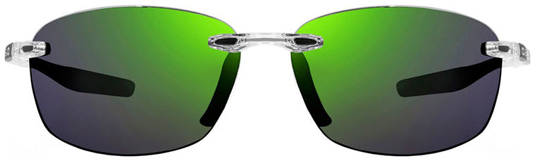 Revo Descend Fold Sports Sunglasses (Crystal/Evergreen)