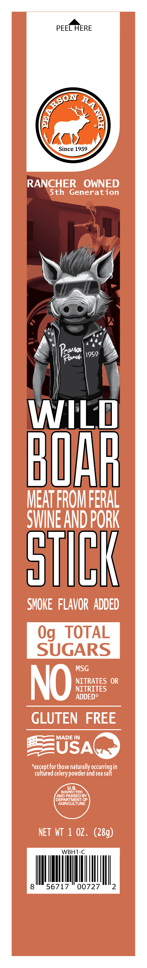 Wild Boar Hickory Snack Stick