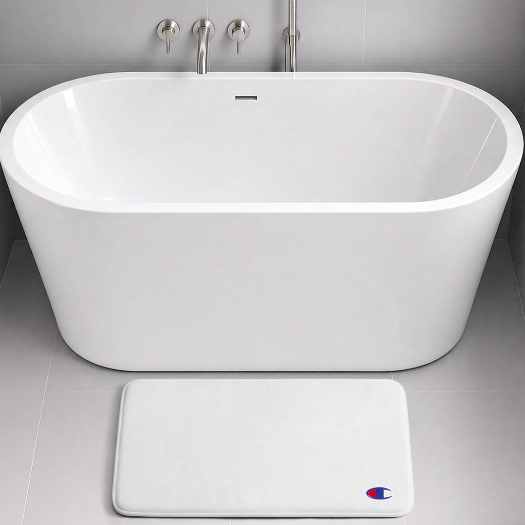 Logo Patch Memory Foam Bath Mats