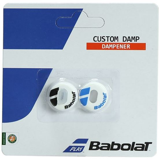 Babolat Custom Damp Feel Vibration Dampener x2 (White/Blue)