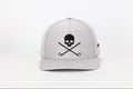 Skull and Crossbones Gray Golf Hat