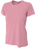 A4 Women's Cooling Performance Crew Neck Tee (Pink)