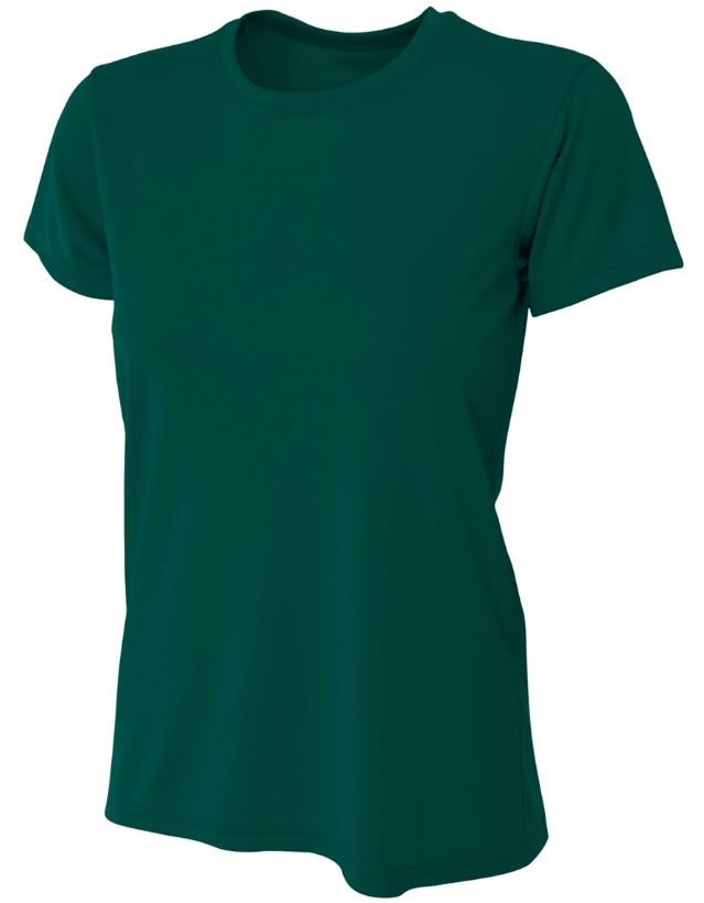 A4 Women's Cooling Performance Crew Neck Tee (Forest)