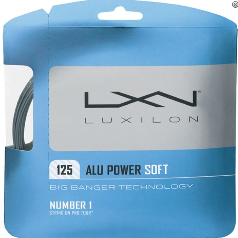 Luxilon ALU Power Soft 125 Silver Tennis String (Set)