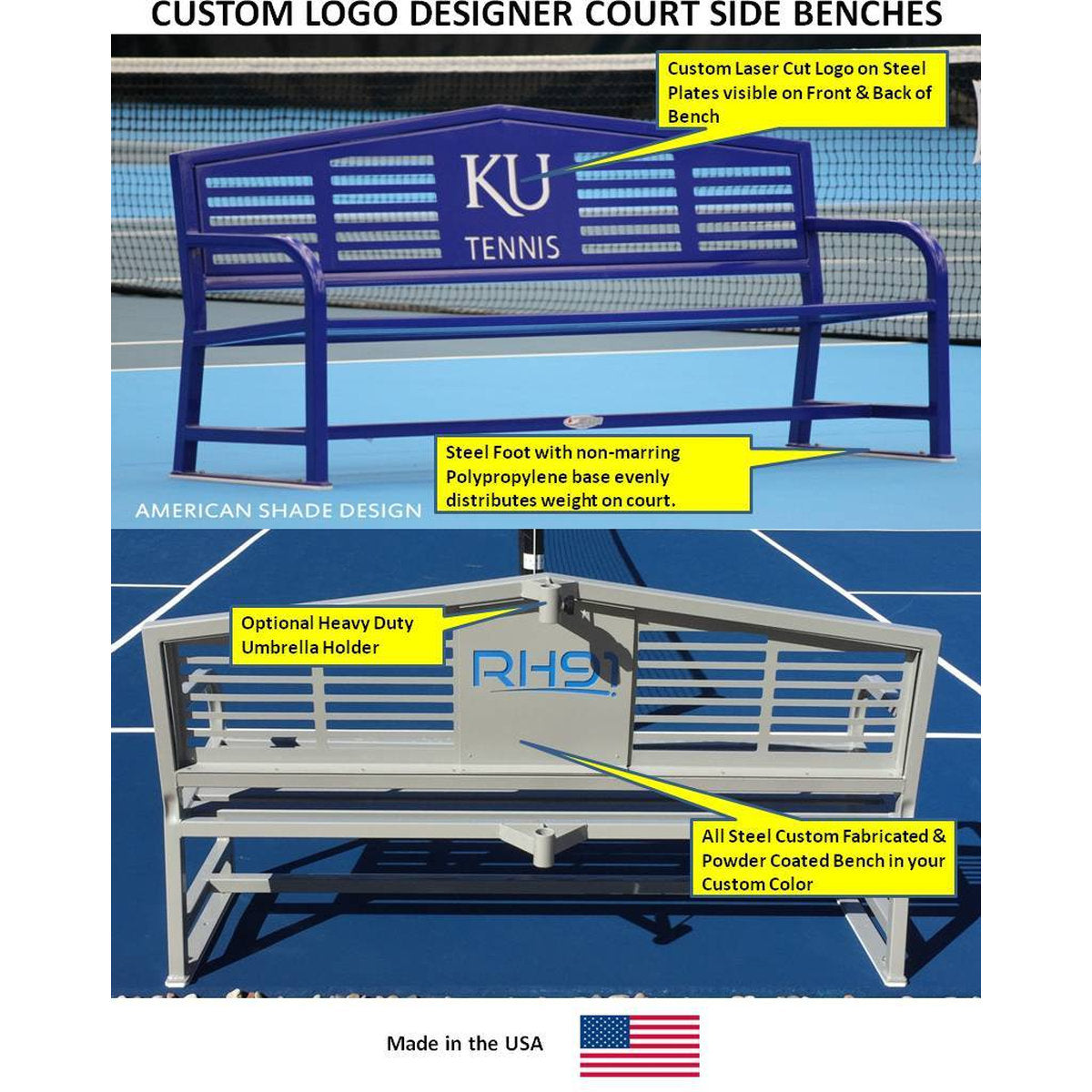 Custom Logo Apex Benches