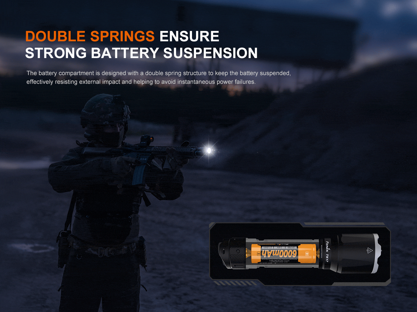 Fenix TK17 Dual Switch Tactical Flashlight