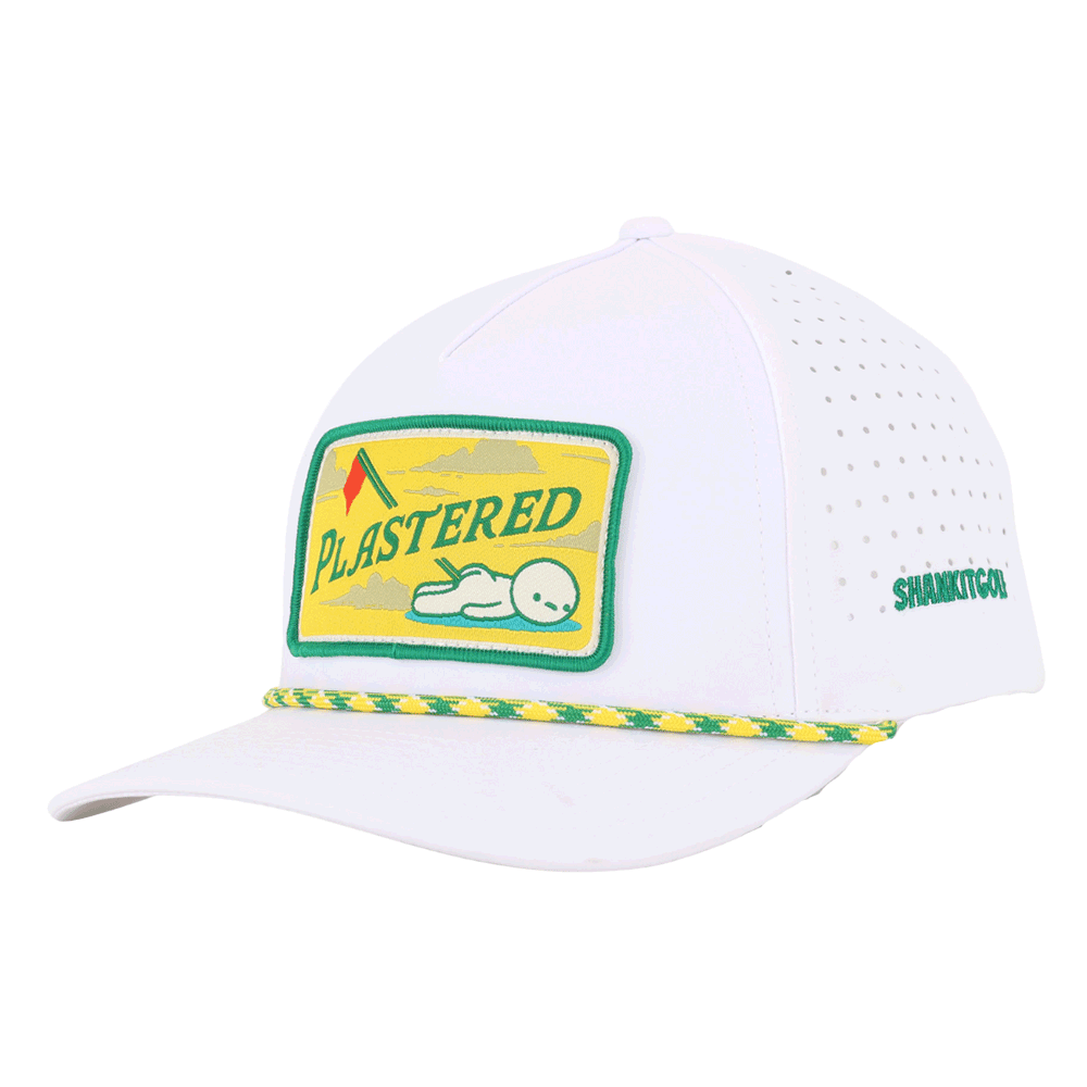 White Plastered Patch Hat