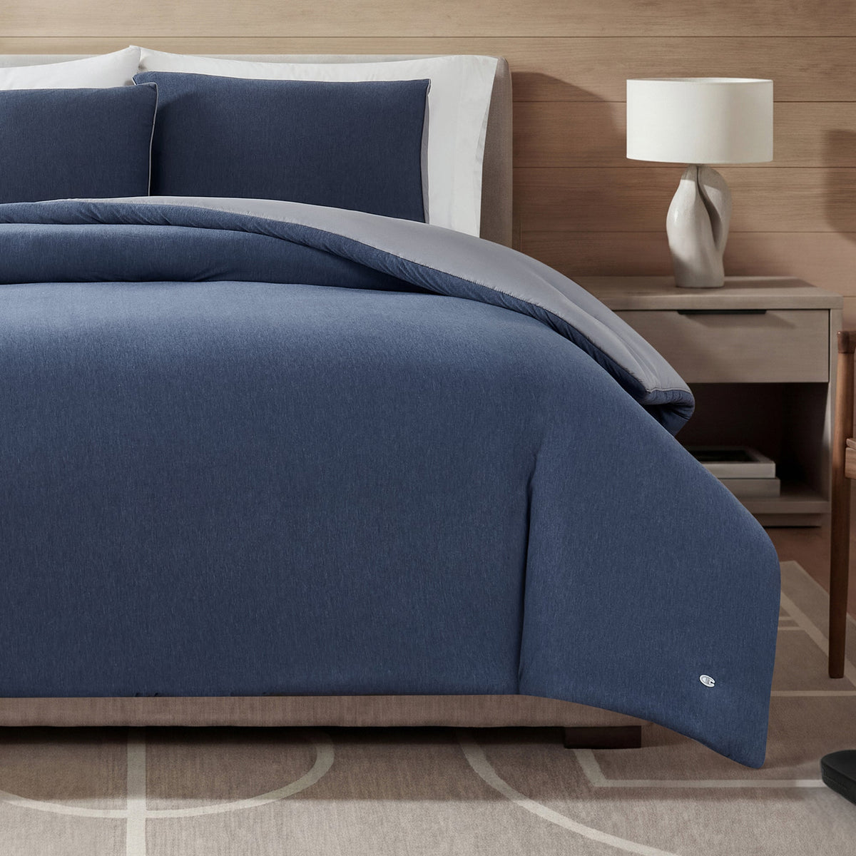 Reversible Solid Jersey Comforter Sets