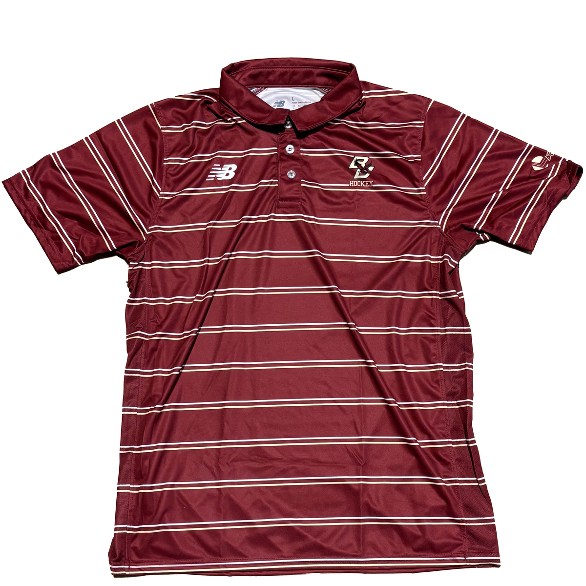 New Balance - Custom Mesh Polo (Maroon/Gold/White)