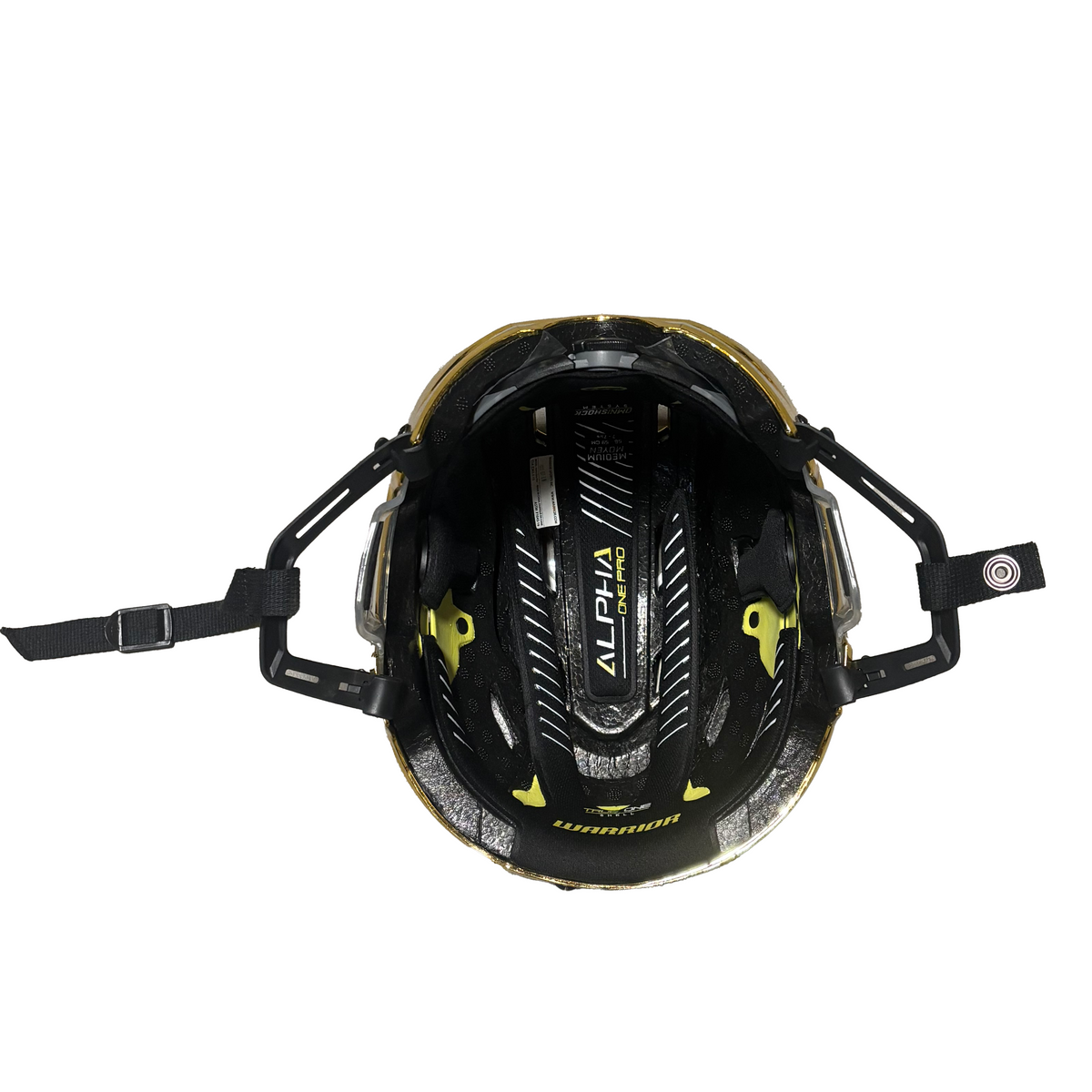 Warrior Alpha One Pro - Hockey Helmet (Gold Chrome)