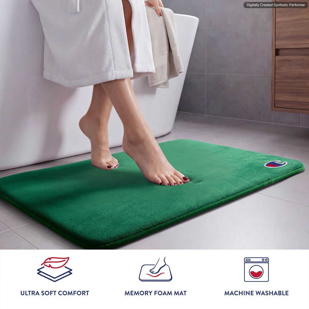 Logo Patch Memory Foam Bath Mats