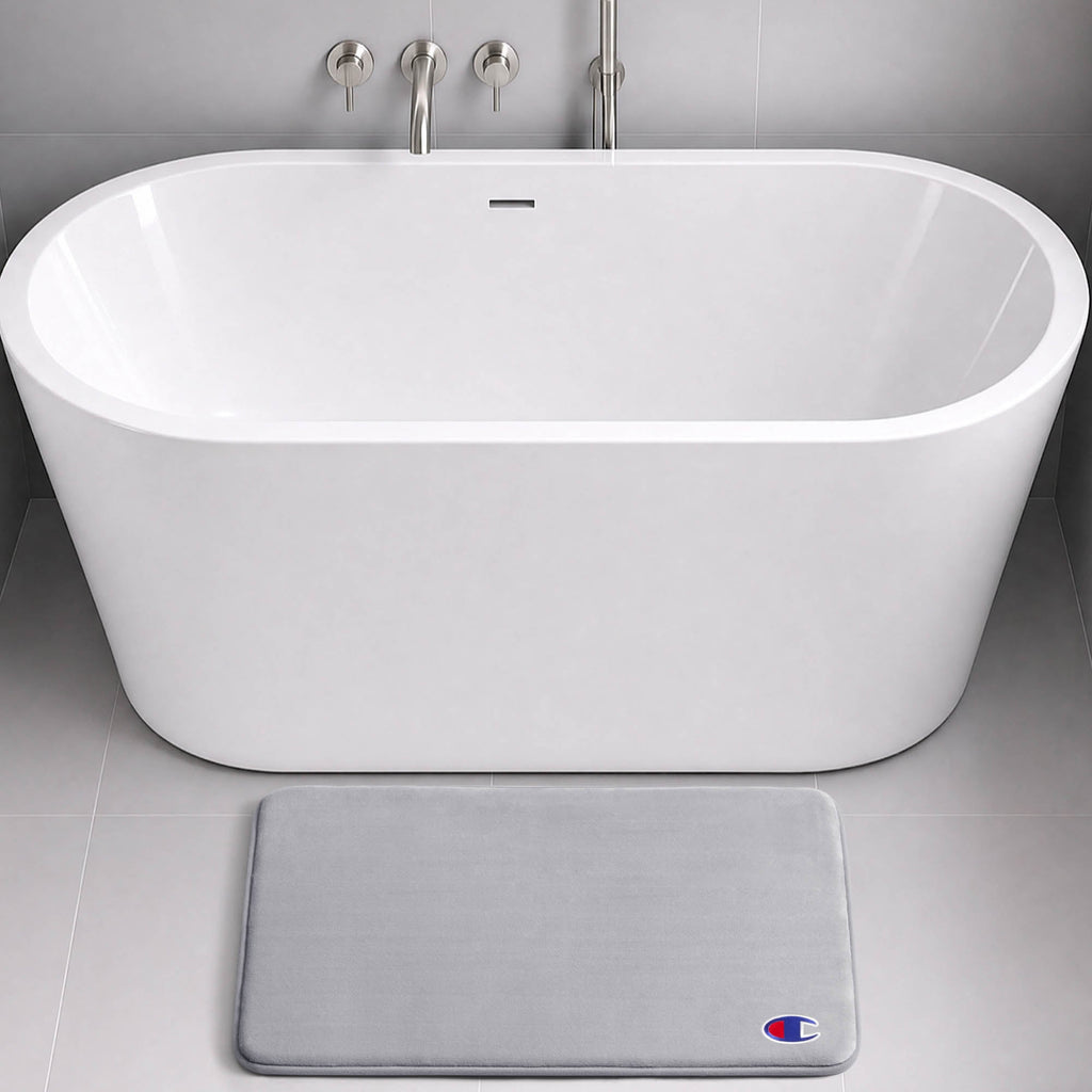 Logo Patch Memory Foam Bath Mats