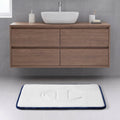 Quilted Logo Memory Foam Bath Mats