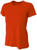 A4 Women's Cooling Performance Crew Neck Tee (Orange)