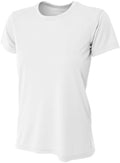 A4 Women's Cooling Performance Crew Neck Tee (White)