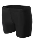 A4 Women's 4 Inch Compression Short (Black)