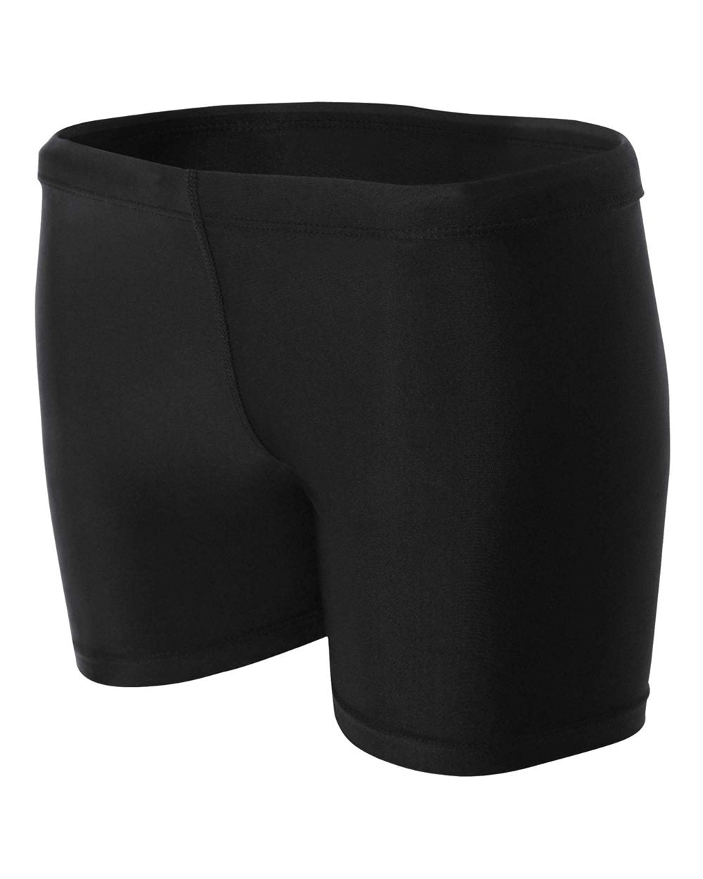 A4 Women's 4 Inch Compression Short (Black)