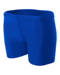 A4 Women's 4 Inch Compression Short (Royal)