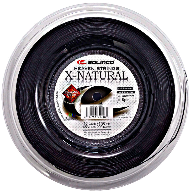 Solinco X-Natural 17g Tennis String (Reel)