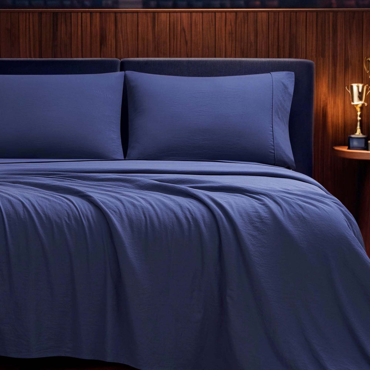 Elastic Logo Microfiber Sheet Set
