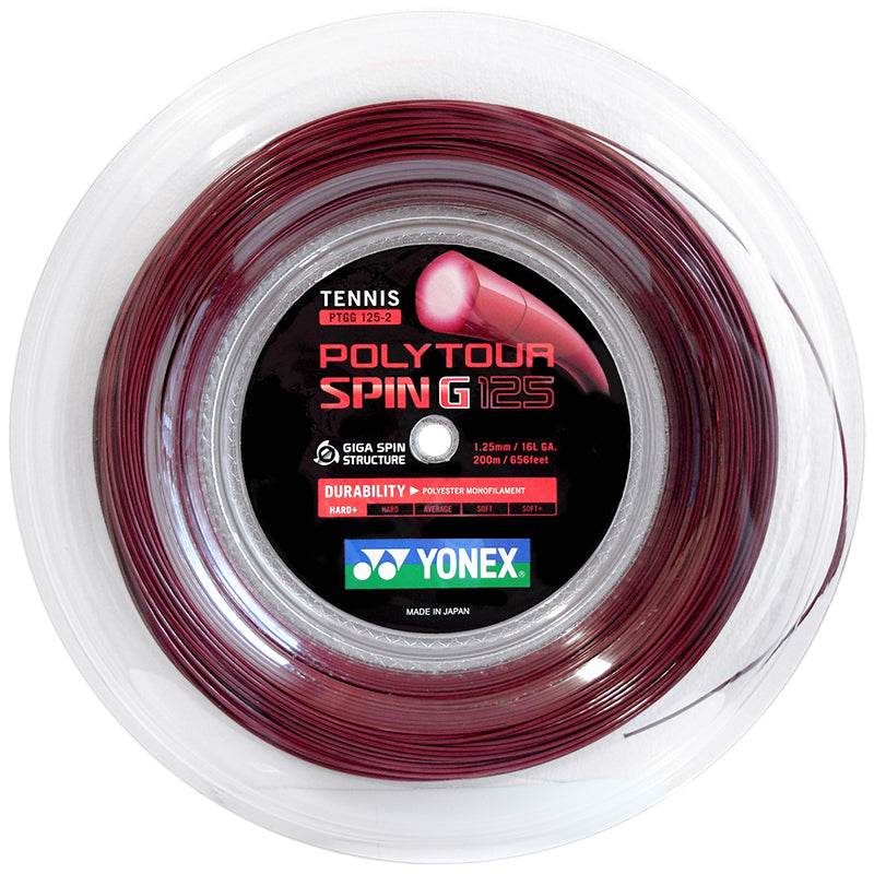 Yonex Poly Tour Spin G 125 16L Tennis String (Reel)