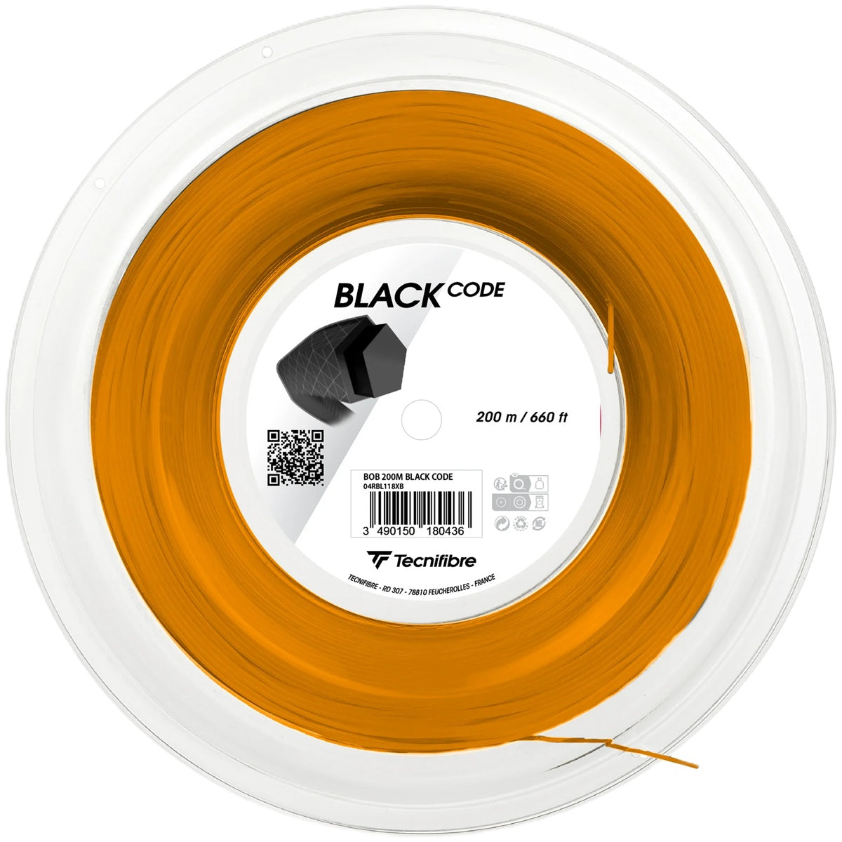 Tecnifibre Black Code Fire 17g Tennis String (Reel)