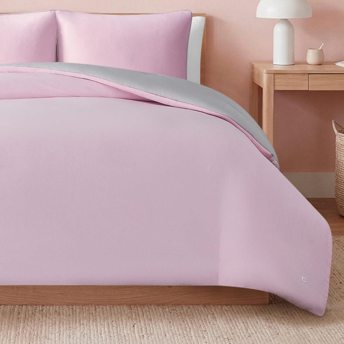 Reversible Solid Jersey Comforter Sets