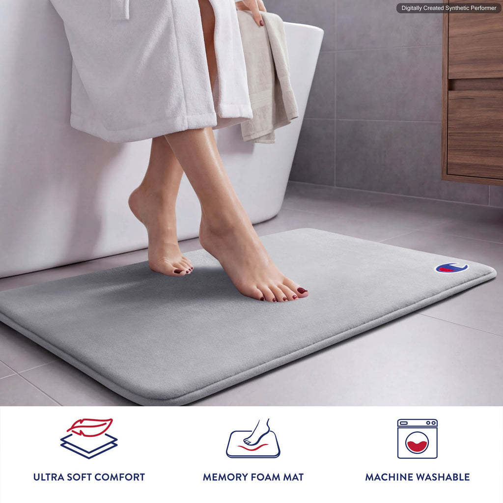 Logo Patch Memory Foam Bath Mats