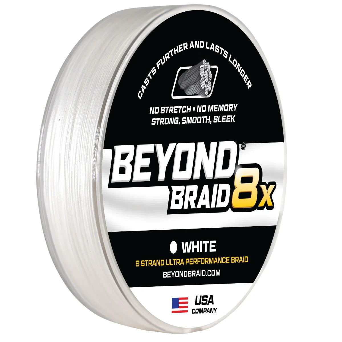 Beyond Braid White 8X No Fade Ultra Permormance Line 80# 300yds