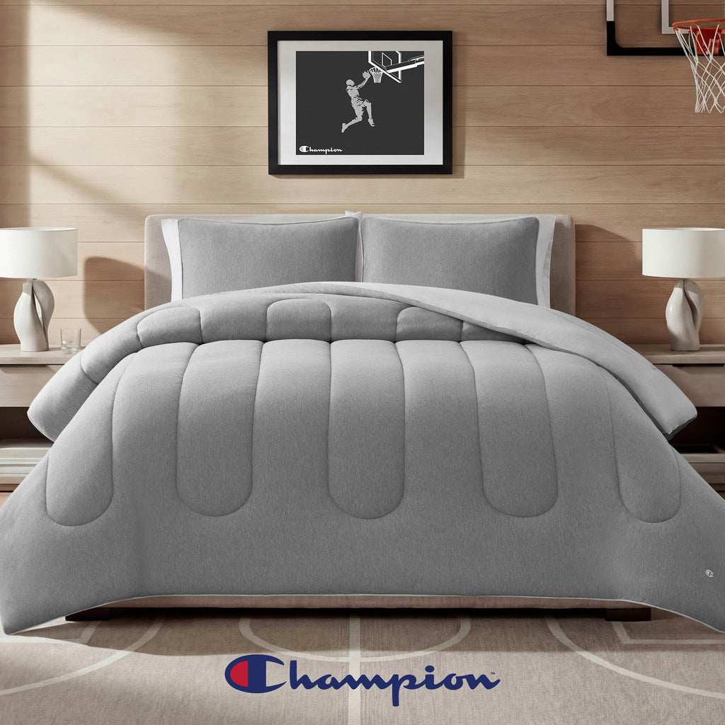 Premium Reversible Solid Jersey Comforter Set